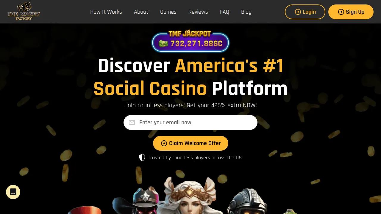 Money Factory homepage